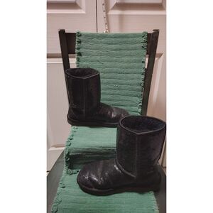 UGG Size 8 Black Sequin Sparkle Boots